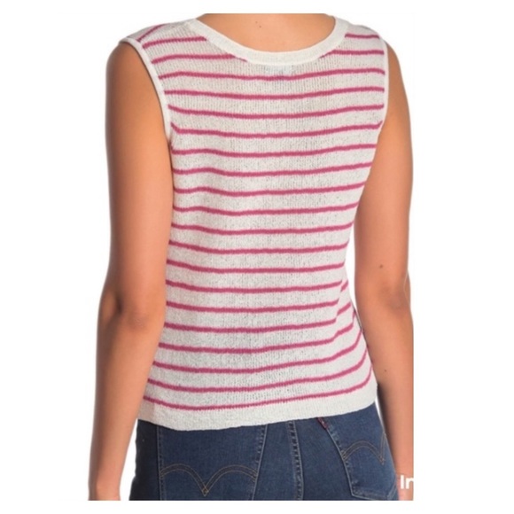 NWT SPLENDID SLEEVELESS KNIT TWIST FRONT TOP - Picture 2 of 6